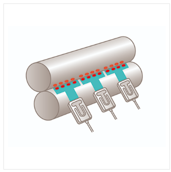 幅広ローラーニップ