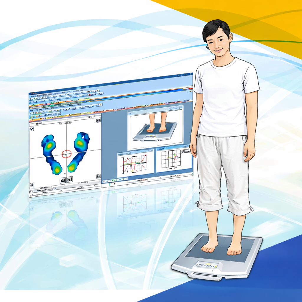 据え置き型足圧分布測定システム　フットビューSAM